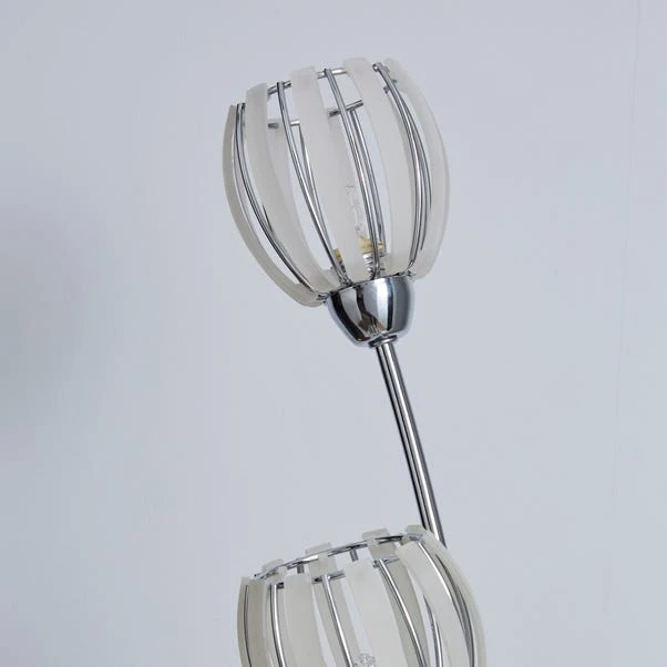 Dunelm Rosa 3 Light Chrome Floor Lamp 4 Dunelm Rosa 3 Light Chrome Floor Lamp - Image 4