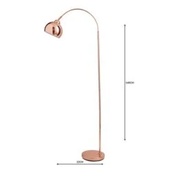 Dunelm Herm Arc Copper Floor Lamp 10 Dunelm Herm Arc Copper Floor Lamp -Home Lighting 1000158494 alt04
