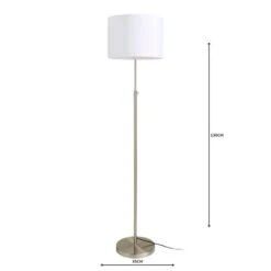 Dunelm Hemming Adjustable Height Steel Floor Lamp -Home Lighting 1000158513 alt04