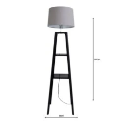 Dunelm Beaumont Wood Tripod Plant Black Floor Lamp 10 Dunelm Beaumont Wood Tripod Plant Black Floor Lamp -Home Lighting 1000158530 alt04