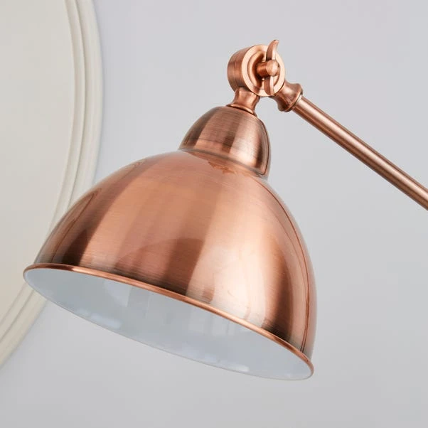 Dunelm Lever Arm Copper Floor Lamp 3 Dunelm Lever Arm Copper Floor Lamp - Image 3