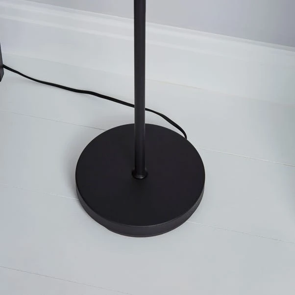 Dunelm Milas 3 Light Black Industrial Floor Lamp 4 Dunelm Milas 3 Light Black Industrial Floor Lamp - Image 4