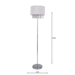 Dunelm Riah Jewel Ivory Floor Lamp -Home Lighting 1000158539 alt04