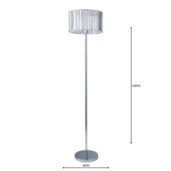 Dunelm Prism Chrome Floor Lamp -Home Lighting 1000158557 alt04