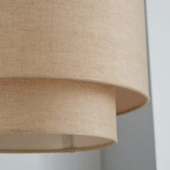 Dunelm Sara Two Tier Lamp Shade 30cm Natural -Home Lighting 1000158580 alt02