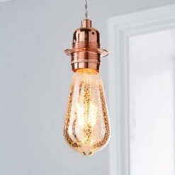 Dunelm 4 Watt ST64 ES LED Crackle Bulb -Home Lighting 1000158629 alt02