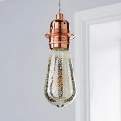 Dunelm 4 Watt ST64 ES LED Crackle Bulb -Home Lighting 1000158629 alt03