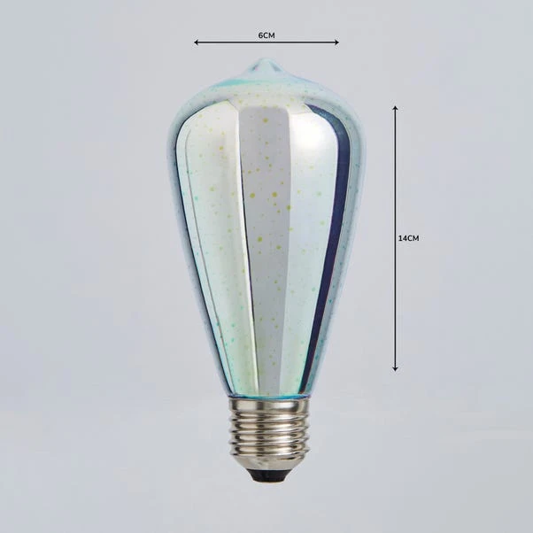 Dunelm 4 Watt ST64 ES LED 3D Effect Bulb 3 Dunelm 4 Watt ST64 ES LED 3D Effect Bulb - Image 3