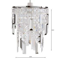 Dunelm Caressa Jewel Easy Fit Pendant -Home Lighting 1000158673 alt04