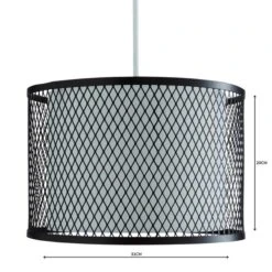 Dunelm Palle Mesh Black Easy Fit Pendant -Home Lighting 1000158674 alt04