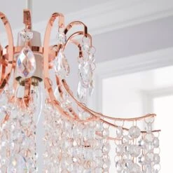 Dunelm Sheridan Jewel Copper Easy Fit Pendant -Home Lighting 1000158678 alt02