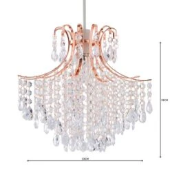 Dunelm Sheridan Jewel Copper Easy Fit Pendant -Home Lighting 1000158678 alt04