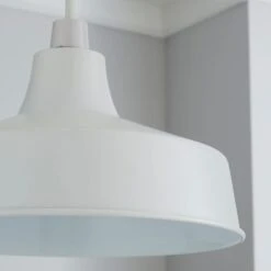 Dunelm Stern White Easy Fit Pendant -Home Lighting 1000158682 alt02