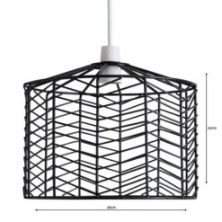 Dunelm Siena Black Easy Fit Pendant -Home Lighting 1000158692 alt04