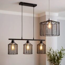 Dunelm Siena Black Easy Fit Pendant -Home Lighting 1000158692 alt08