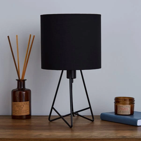 Dunelm Mini Hester Black Table Lamp 2 Dunelm Mini Hester Black Table Lamp - Image 2