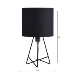 Dunelm Mini Hester Black Table Lamp 10 Dunelm Mini Hester Black Table Lamp -Home Lighting 1000158710 alt04