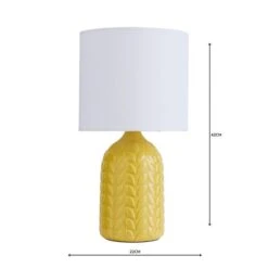 Dunelm Magda Ceramic Table Lamp -Home Lighting 1000158718 alt04