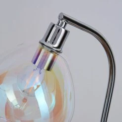 Elements Latisha Iridescent Glass Marble Base Task Desk Lamp -Home Lighting 1000158723 alt02