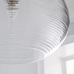 Dunelm Sabrina Glass Easy Fit Pendant -Home Lighting 1000158731 alt02