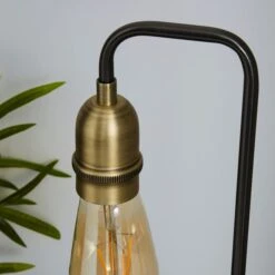 Dunelm Marsden Nickel Industrial Table Lamp And Bulb -Home Lighting 1000158732 alt02