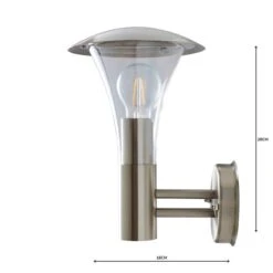 Dunelm Grax Steel Outdoor Wall Light -Home Lighting 1000158749 alt04