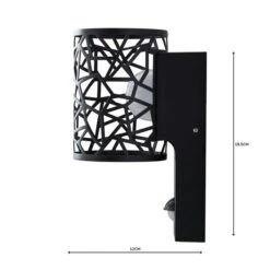 Dunelm Pandora Black Outdoor Wall Light -Home Lighting 1000158751 alt04