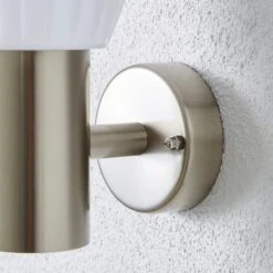 Dunelm Rover LED Frosted Shade Steel Outdoor Wall Light -Home Lighting 1000158752 alt03