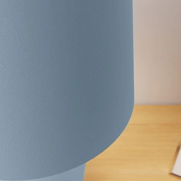 Dunelm Ava Stoneware Ashley Blue Table Lamp 4 Dunelm Ava Stoneware Ashley Blue Table Lamp - Image 4