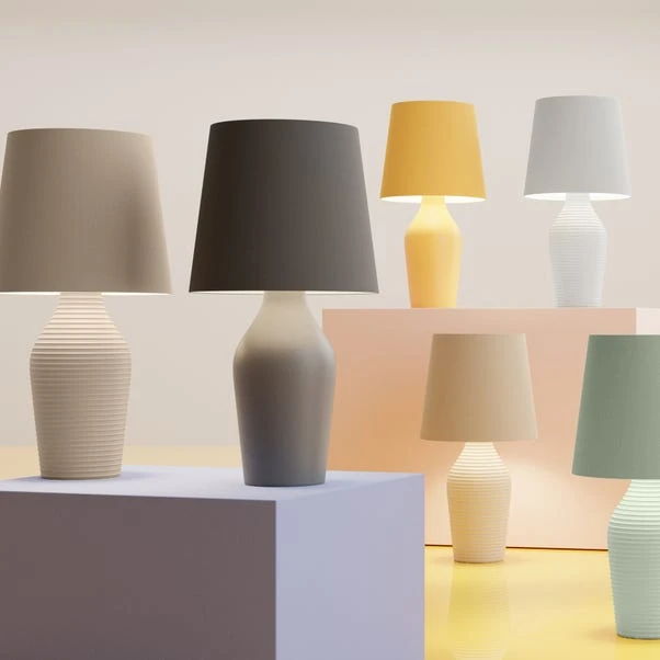 Dunelm Ava Stoneware Ashley Blue Table Lamp 6 Dunelm Ava Stoneware Ashley Blue Table Lamp - Image 6