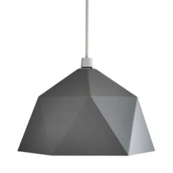 Dunelm Lily Geometric Easy Fit Pendant Grey -Home Lighting 1000165046 alt04