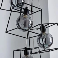 Dunelm Elena 5 Light Glass Ceiling Fitting 8 Dunelm Elena 5 Light Glass Ceiling Fitting -Home Lighting 1000165056 alt02