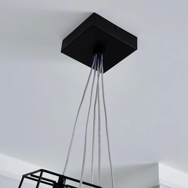 Dunelm Elena 5 Light Glass Ceiling Fitting 4 Dunelm Elena 5 Light Glass Ceiling Fitting - Image 4