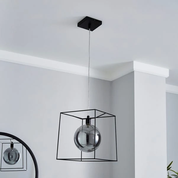 Dunelm Elena Glass Pendant Ceiling Fitting 2 Dunelm Elena Glass Pendant Ceiling Fitting - Image 2
