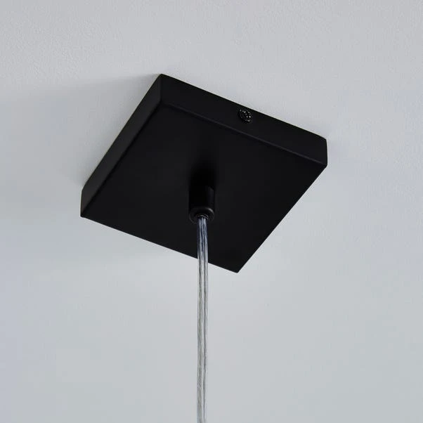 Dunelm Elena Glass Pendant Ceiling Fitting 4 Dunelm Elena Glass Pendant Ceiling Fitting - Image 4