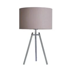 Dunelm Nora Tripod Table Lamp Chrome 10 Dunelm Nora Tripod Table Lamp Chrome -Home Lighting 1000165058 alt04