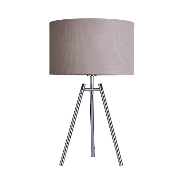 Dunelm Nora Tripod Table Lamp Chrome 5 Dunelm Nora Tripod Table Lamp Chrome - Image 5