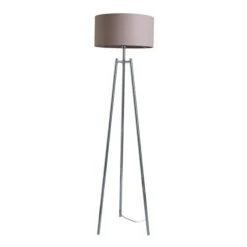 Dunelm Nora Tripod Floor Lamp Chrome -Home Lighting 1000165059 alt04