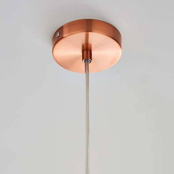 Dunelm Eden Pendant Ceiling Fitting Copper 4 Dunelm Eden Pendant Ceiling Fitting Copper - Image 4
