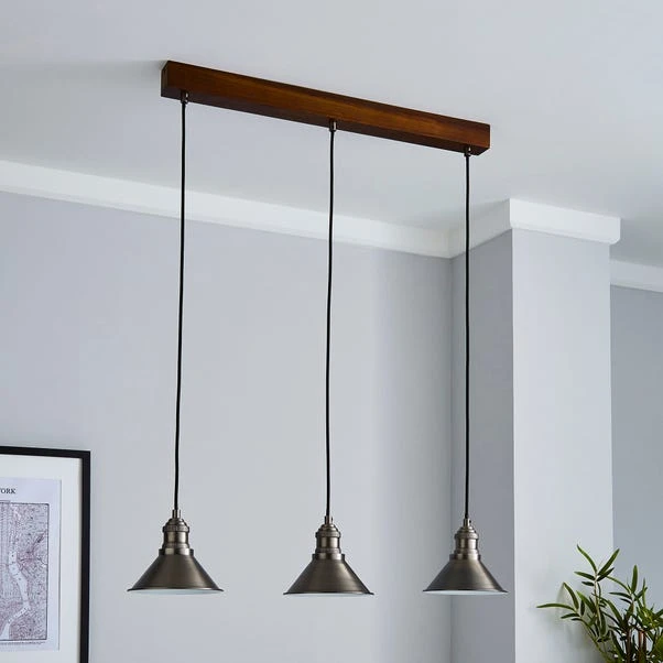 Dunelm Ellis 3 Light Mesh Ceiling Fitting Black 2 Dunelm Ellis 3 Light Mesh Ceiling Fitting Black - Image 2