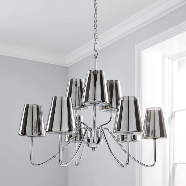 Dunelm Alister 9 Light Glass Ceiling Fitting 2 Dunelm Alister 9 Light Glass Ceiling Fitting - Image 2