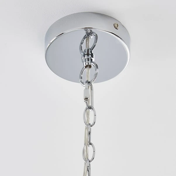 Dunelm Alister 9 Light Glass Ceiling Fitting 4 Dunelm Alister 9 Light Glass Ceiling Fitting - Image 4