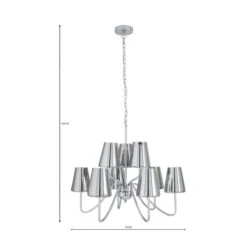 Dunelm Alister 9 Light Glass Ceiling Fitting 11 Dunelm Alister 9 Light Glass Ceiling Fitting -Home Lighting 1000169099 alt07
