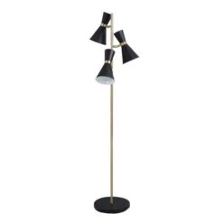Dunelm Archie Black Floor Lamp -Home Lighting 1000169103 alt04