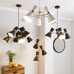 Dunelm Archie Black Floor Lamp -Home Lighting 1000169103 alt05