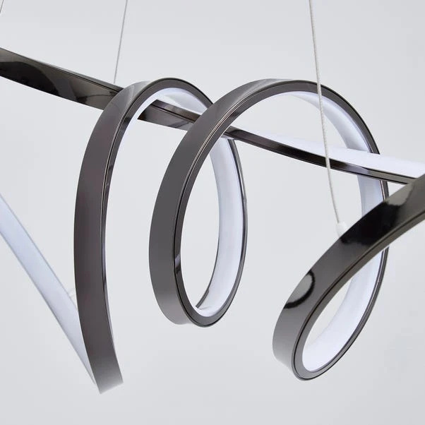 Dunelm Easton Dark Chrome LED Fitting 3 Dunelm Easton Dark Chrome LED Fitting - Image 3