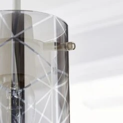 Dunelm Grayson Smoked Glass Easy Fit Pendant 7 Dunelm Grayson Smoked Glass Easy Fit Pendant -Home Lighting 1000169160 alt02