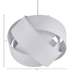 Elements Harley White Pendant Shade -Home Lighting 1000169163 alt07