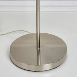 Dunelm Hurricane Satin Nickel Floor Lamp -Home Lighting 1000169168 alt03