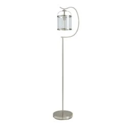 Dunelm Hurricane Satin Nickel Floor Lamp -Home Lighting 1000169168 alt04